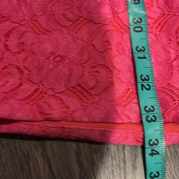 Minuet Pink Lace mini sleeveless dress Sz L - Picture 6 of 10
